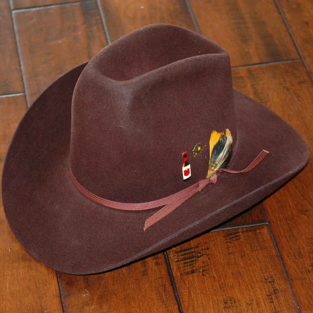 American Hat Company Chocolate Brown Felt Cowboy Hat